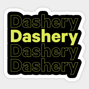 Dashery on Repeat Sticker